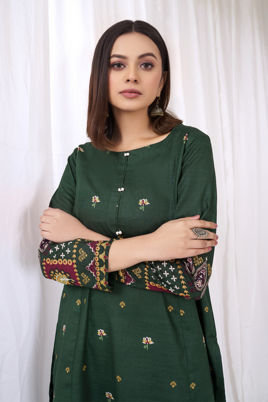 1 PC Unstitched | Printed Khaddar Shirt