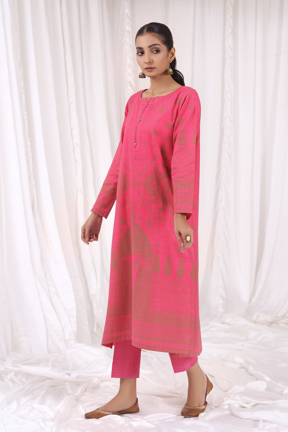 1 PC Unstitched | Printed Khaddar Shirt