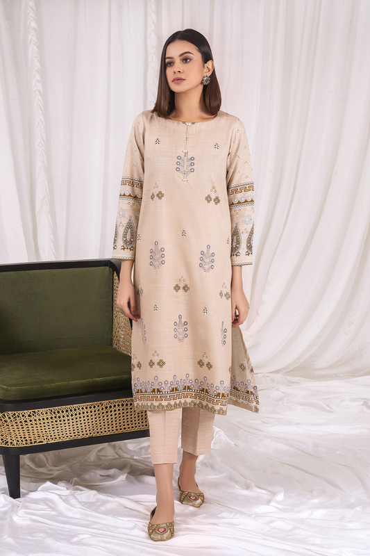 1 PC Unstitched | Printed Khaddar Shirt