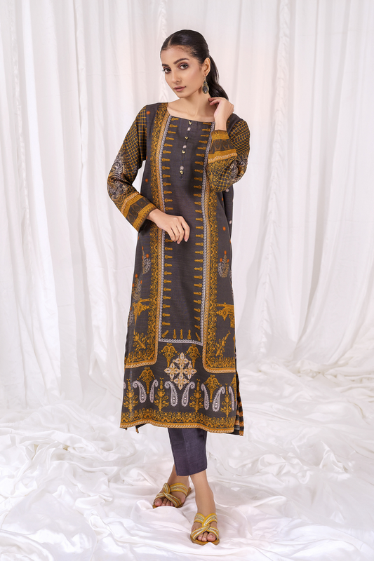 1 PC Unstitched | Printed Khaddar Shirt