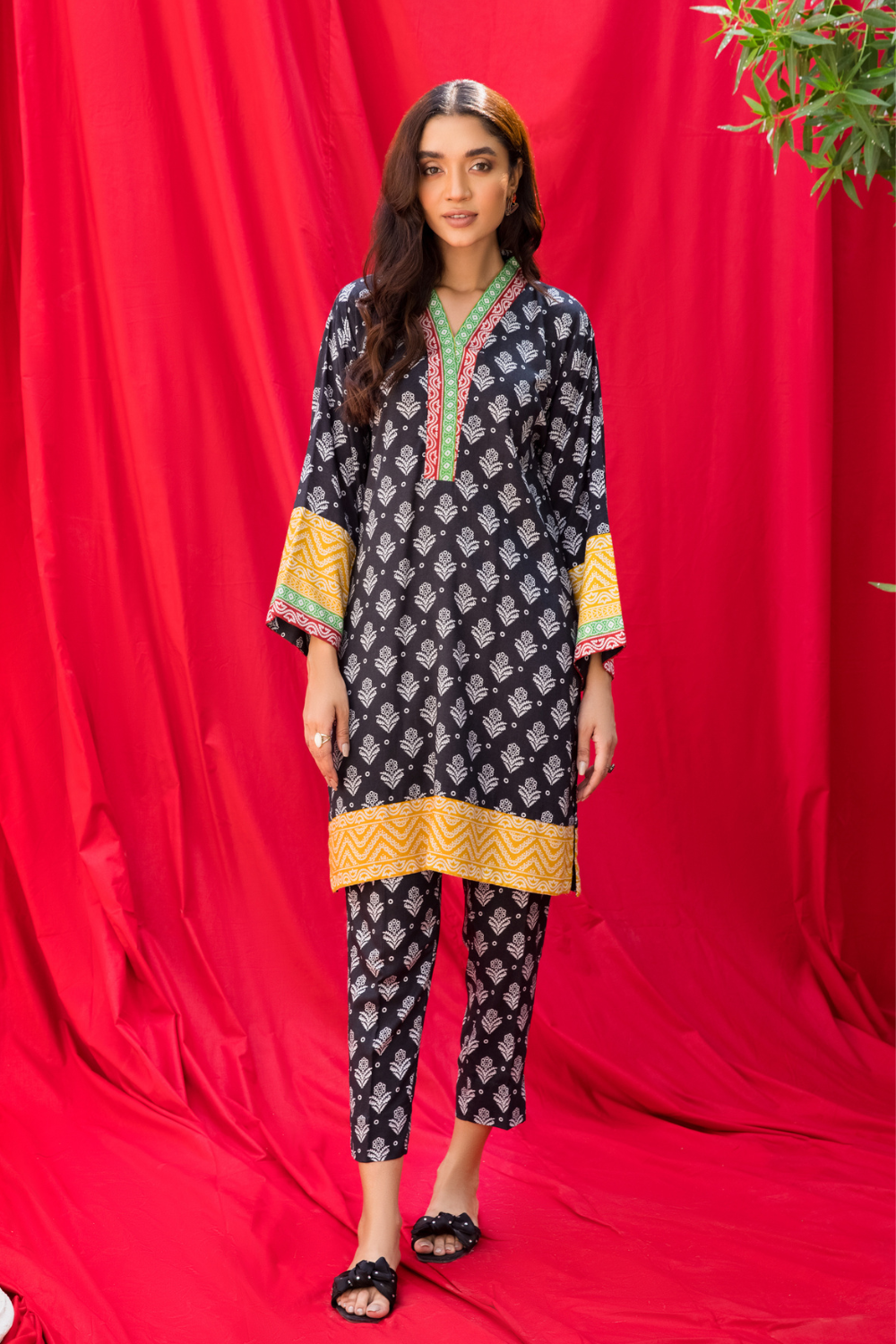 2 PC Unstitched | Printed Linen Suit