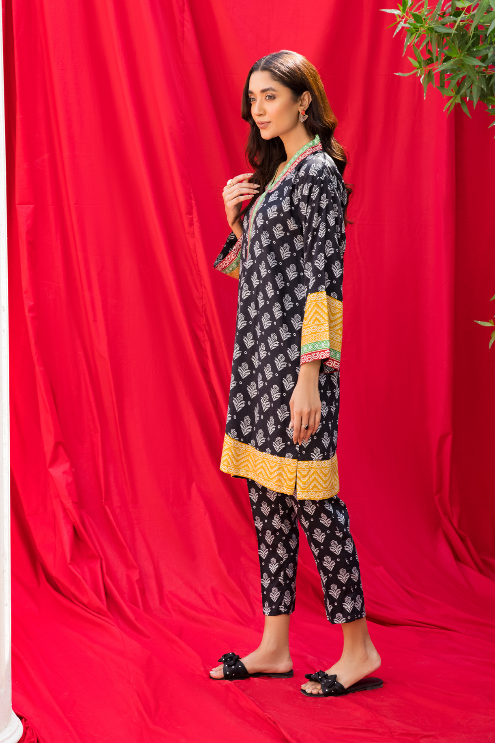 2 PC Unstitched | Printed Linen Suit