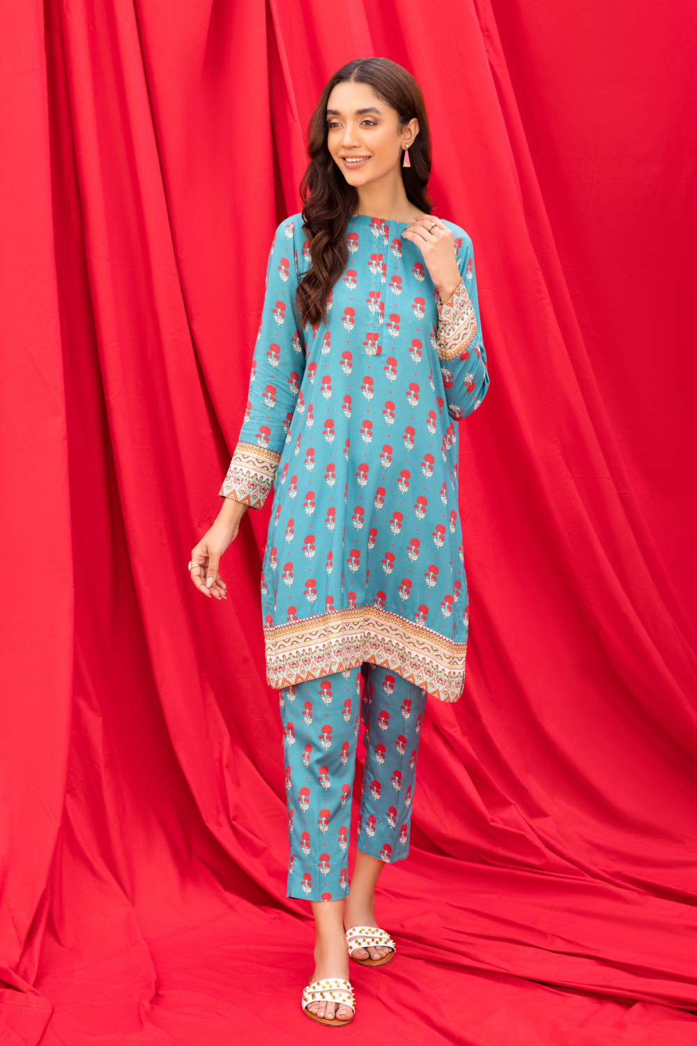 2 PC Unstitched | Printed Linen Suit