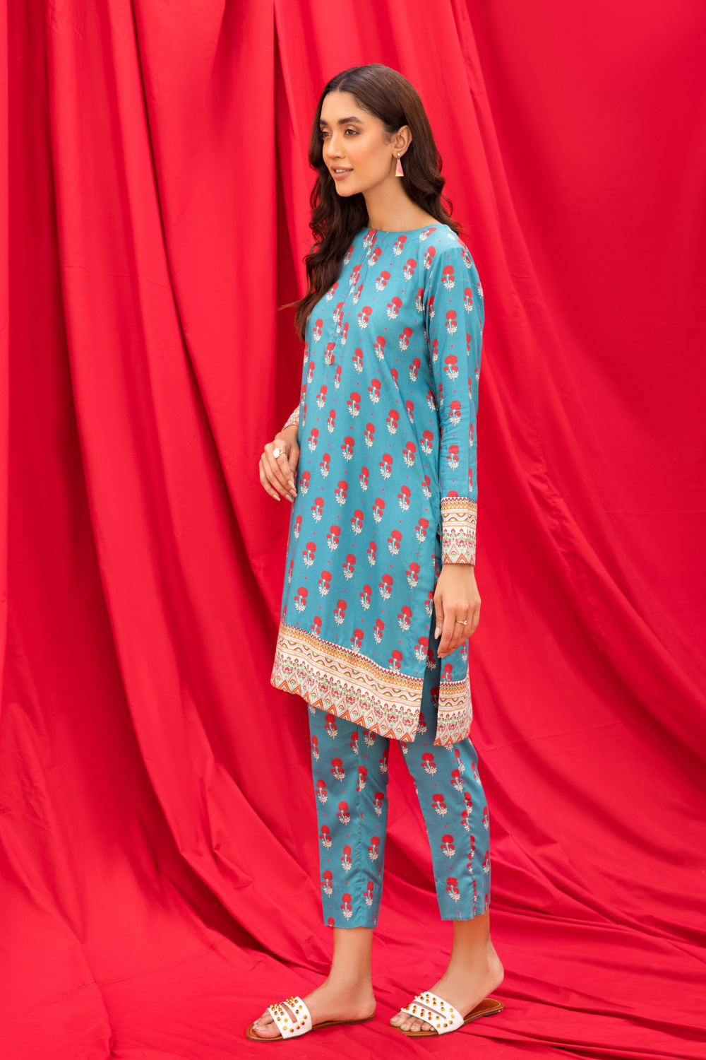 2 PC Unstitched | Printed Linen Suit