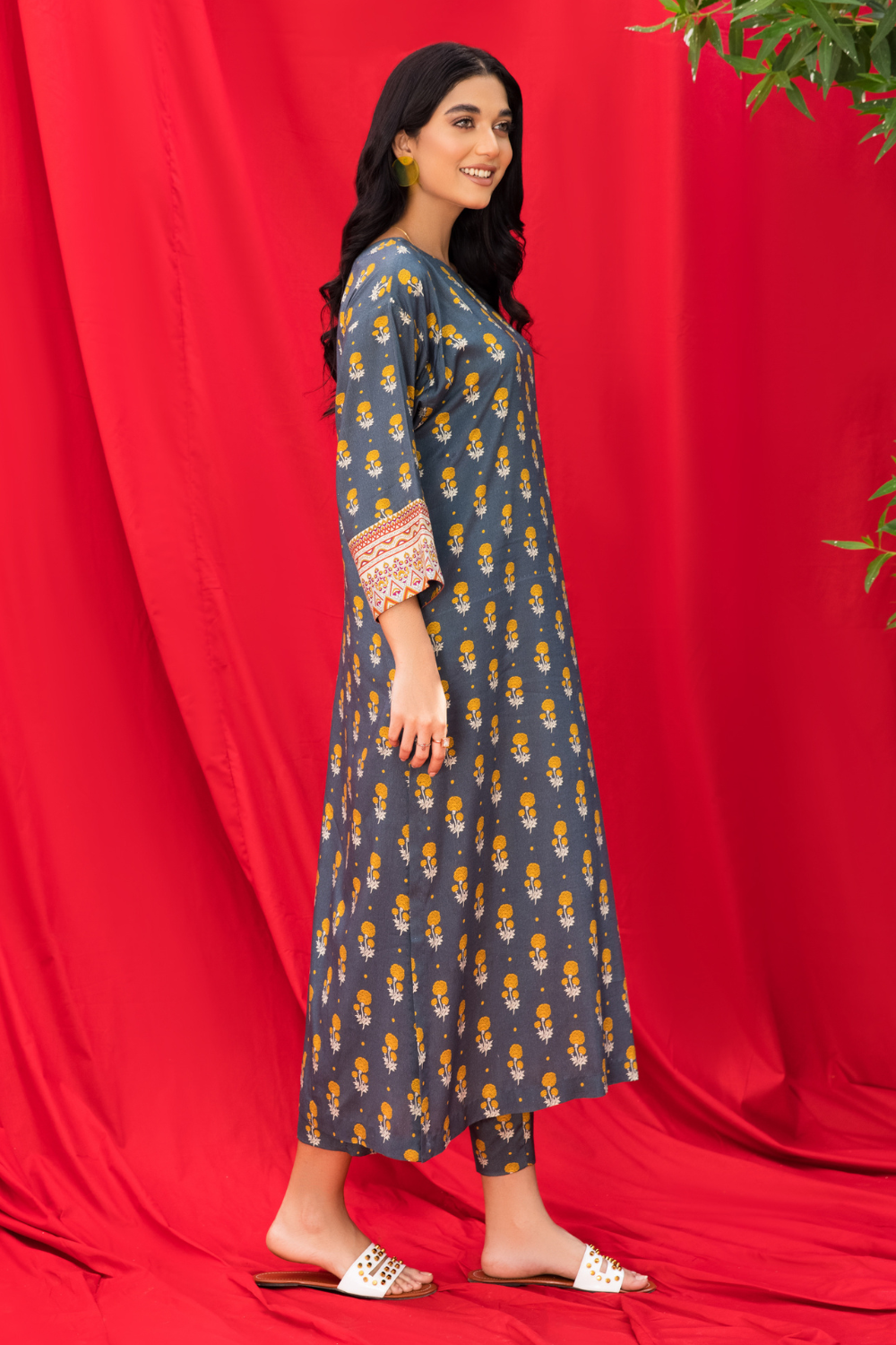 2 PC Unstitched | Printed Linen Suit