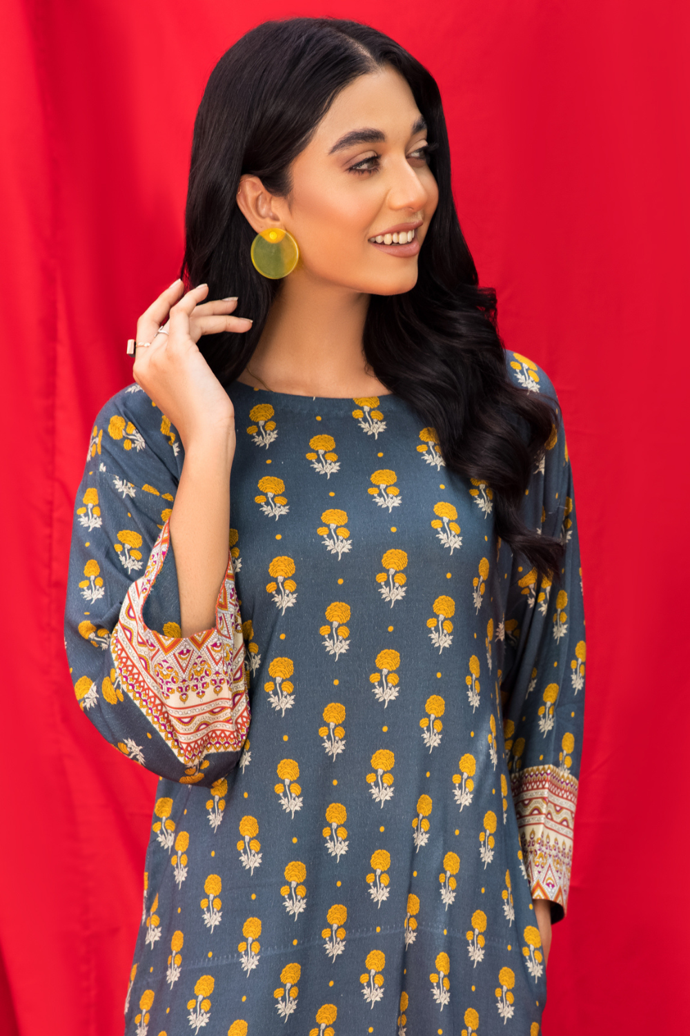 2 PC Unstitched | Printed Linen Suit