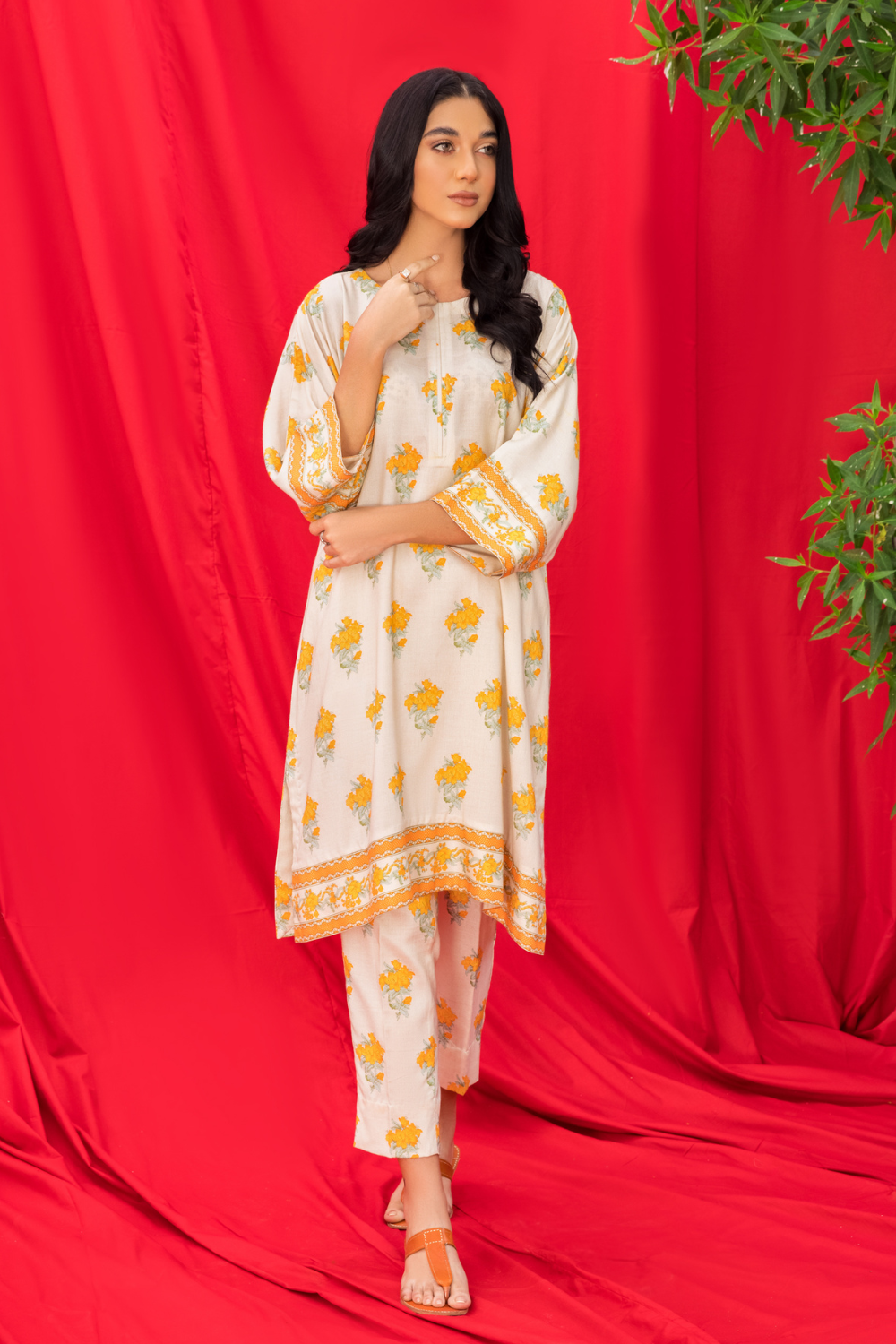 2 PC Unstitched | Printed Linen Suit