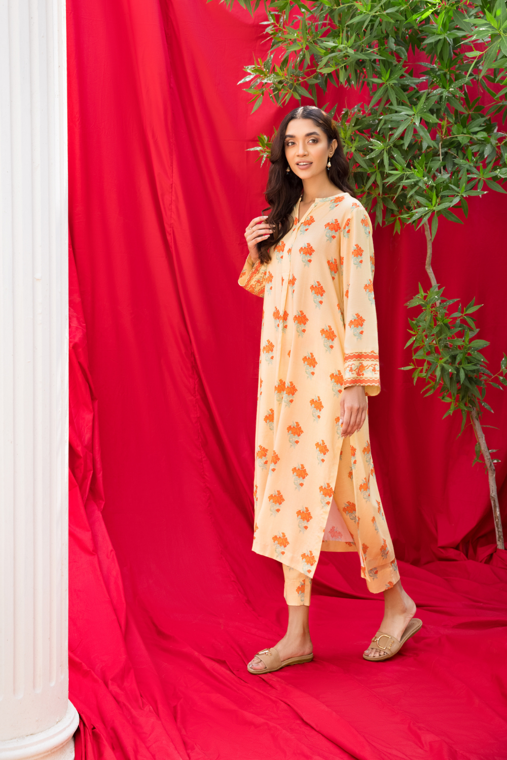 2 PC Unstitched | Printed Linen Suit