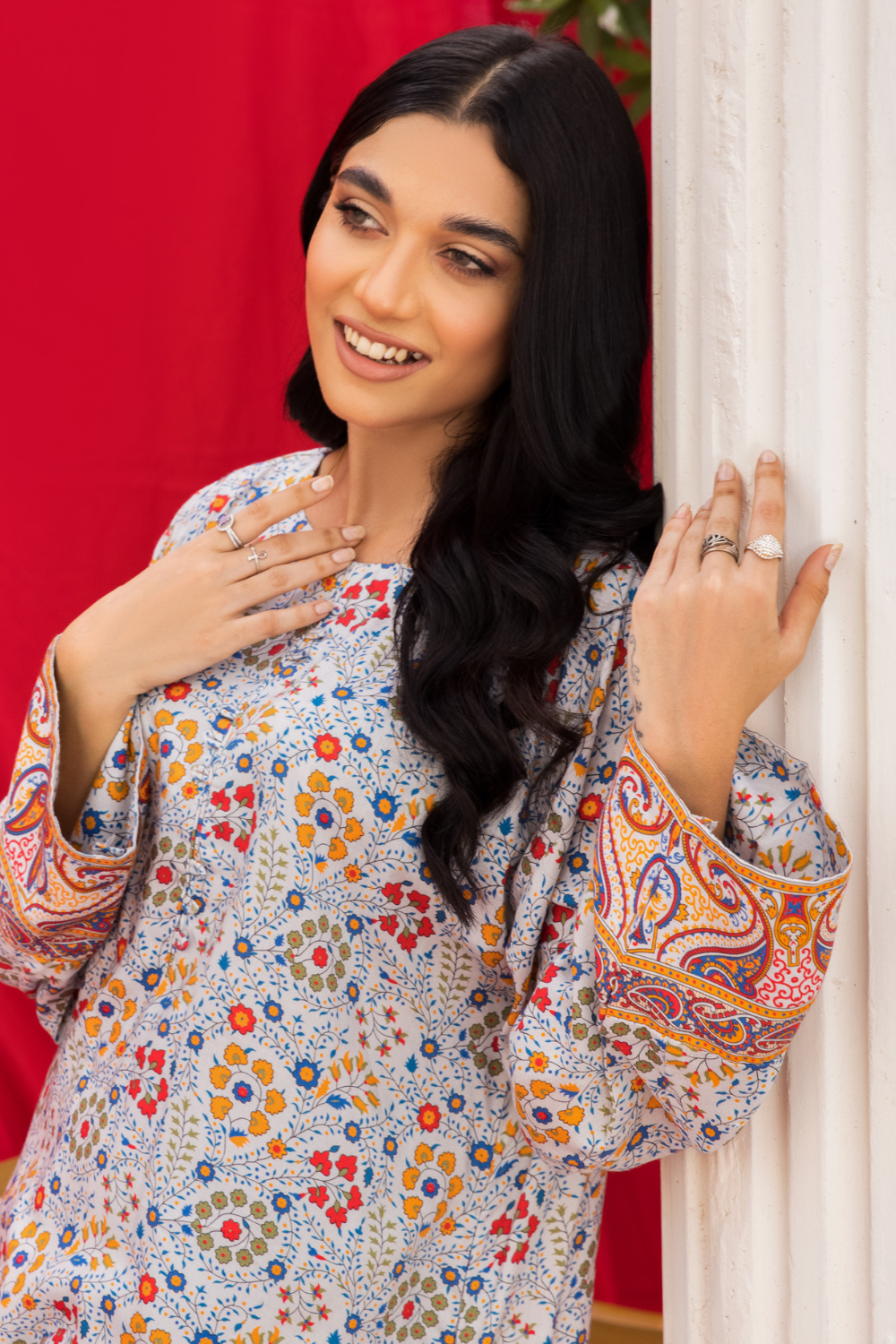 2 PC Unstitched | Printed Linen Suit