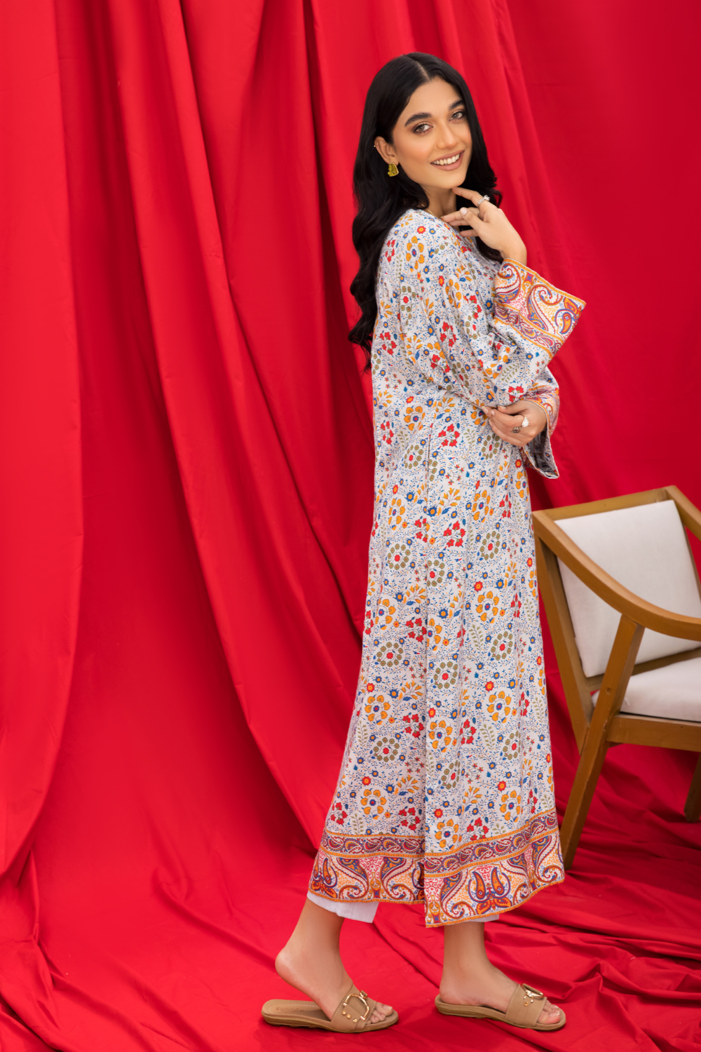 2 PC Unstitched | Printed Linen Suit