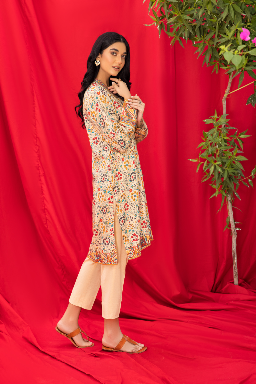 2 PC Unstitched | Printed Linen Suit