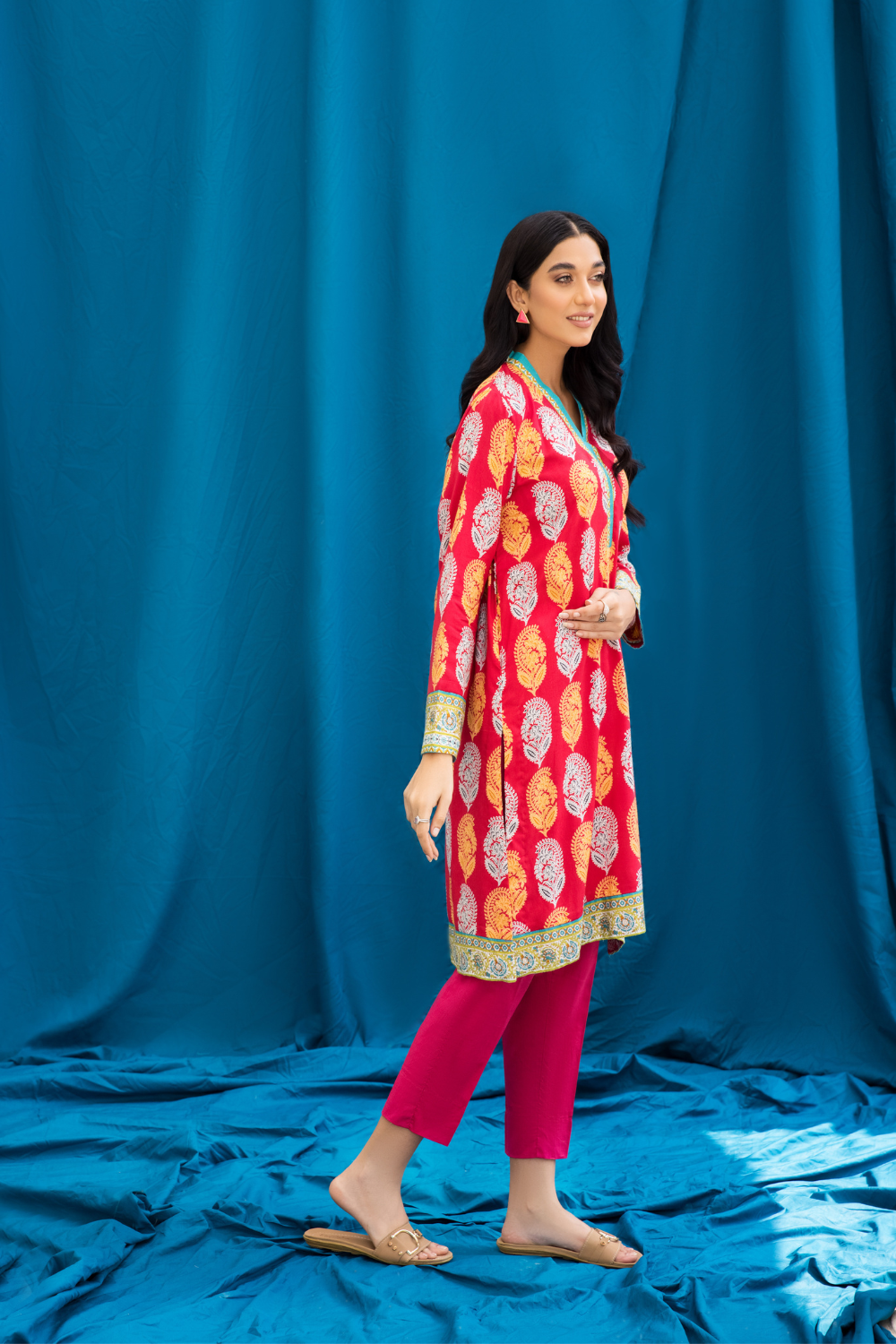 2 PC Unstitched | Printed Linen Suit