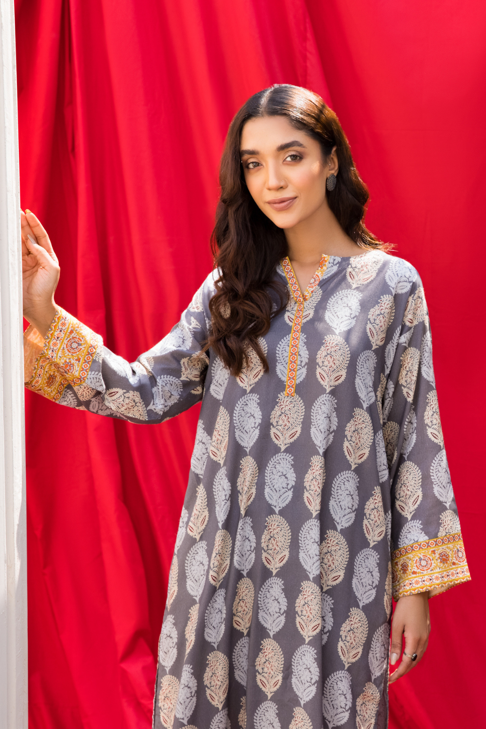 2 PC Unstitched | Printed Linen Suit