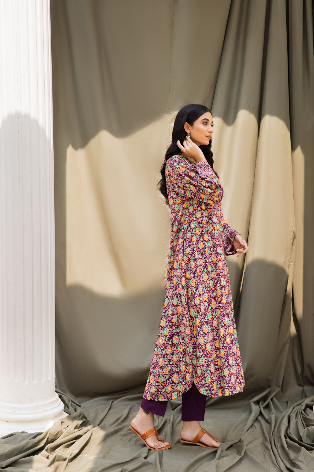 2 PC Unstitched | Printed Linen Suit