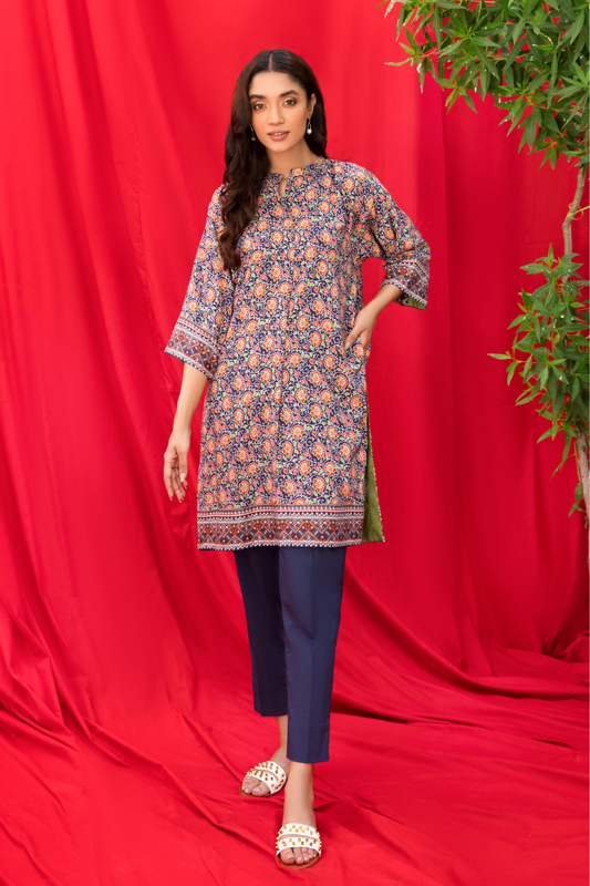 2 PC Unstitched | Printed Linen Suit