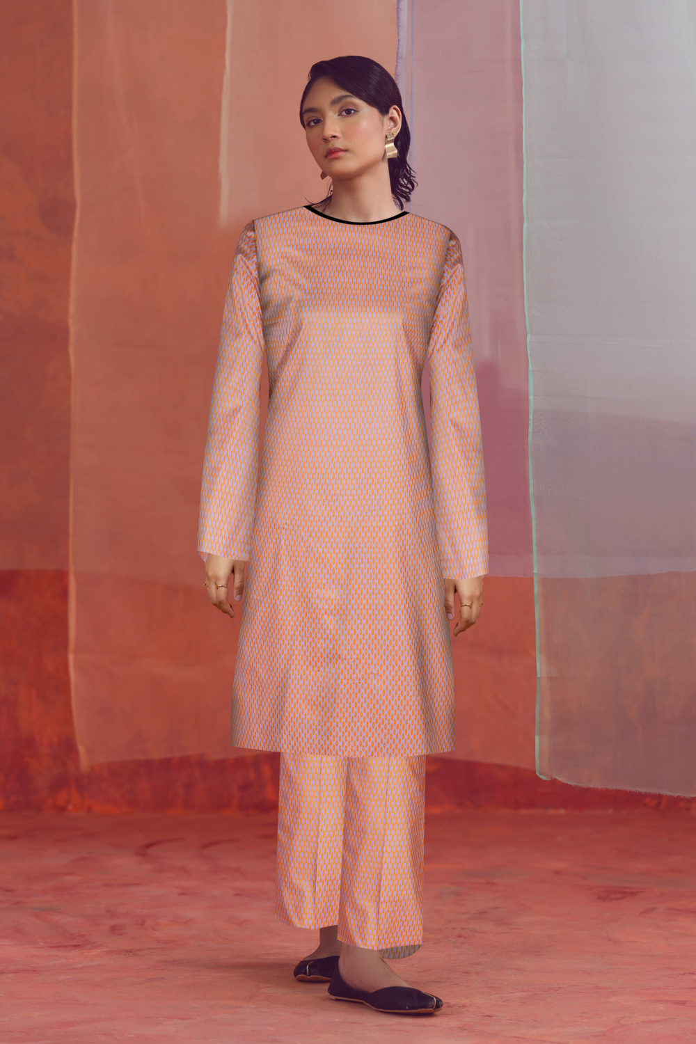 2 PC Unstitched | Printed Linen Shirt +  Trouser