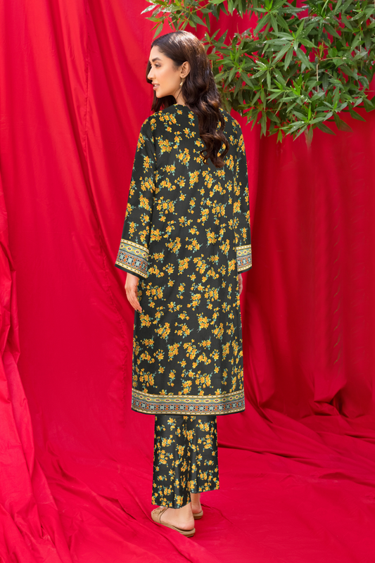 2 PC Unstitched | Printed Linen Suit