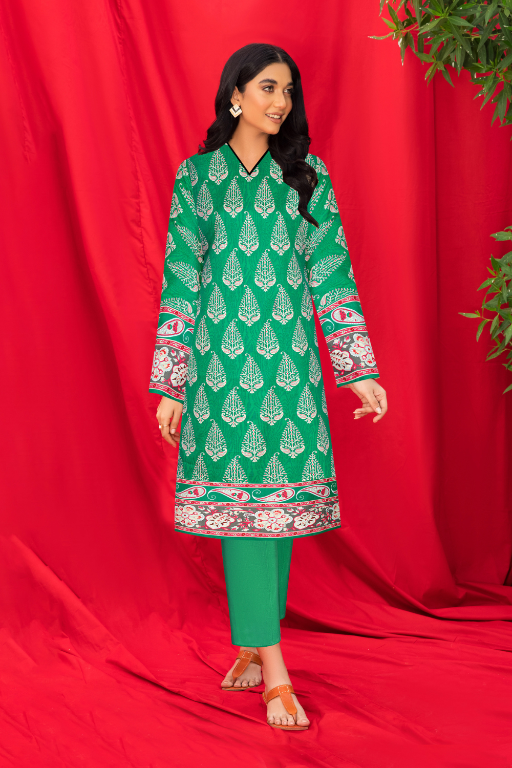 2 PC Unstitched | Printed Linen Suit