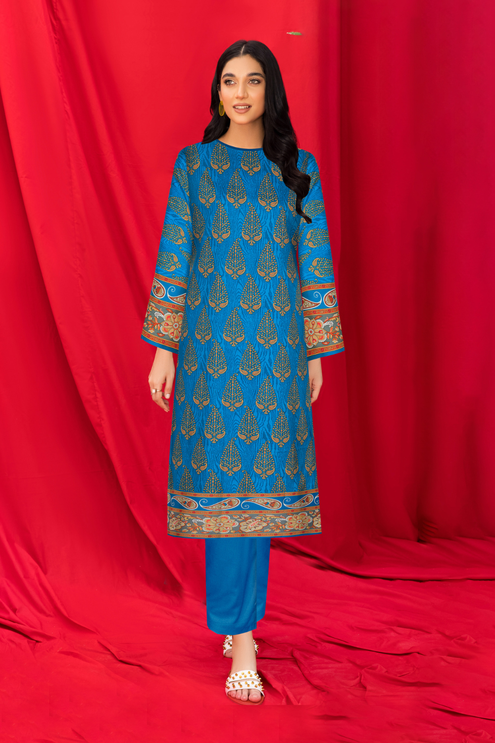 2 PC Unstitched | Printed Linen Suit