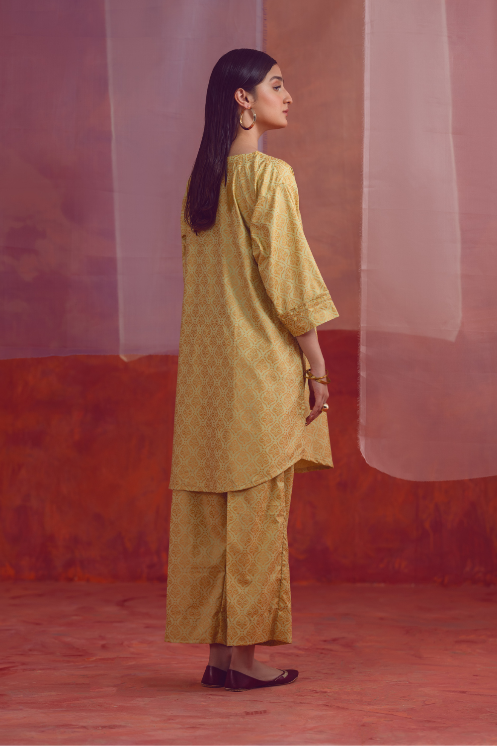 2 PC Unstitched | Printed Linen Shirt +  Trouser