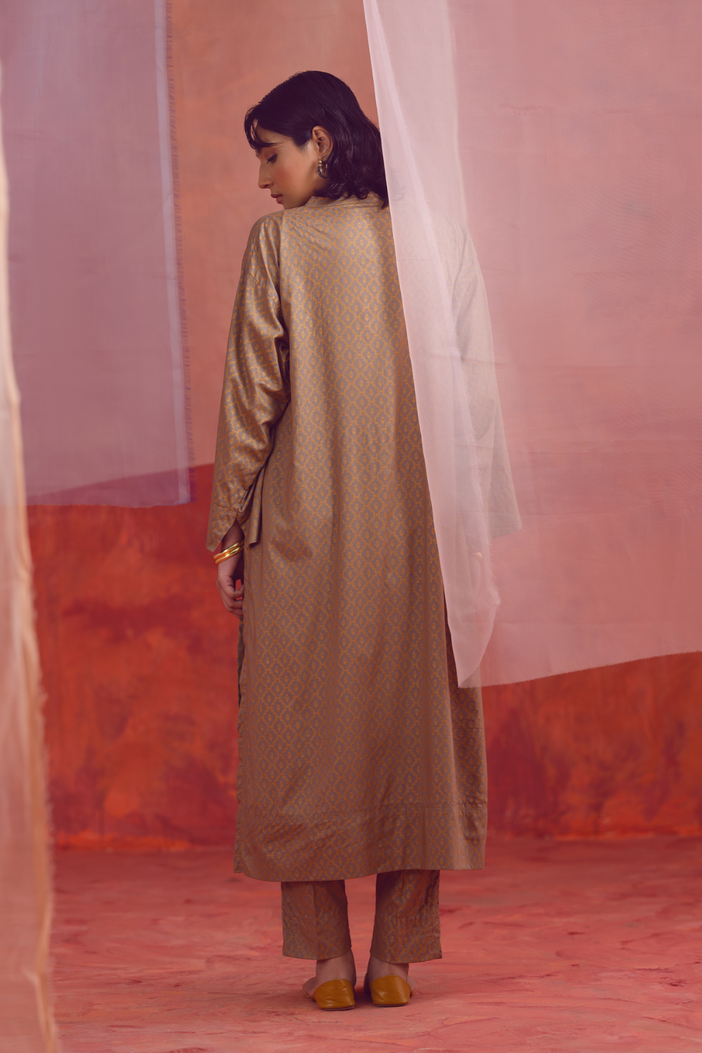 2 PC Unstitched | Printed Linen Shirt +  Trouser