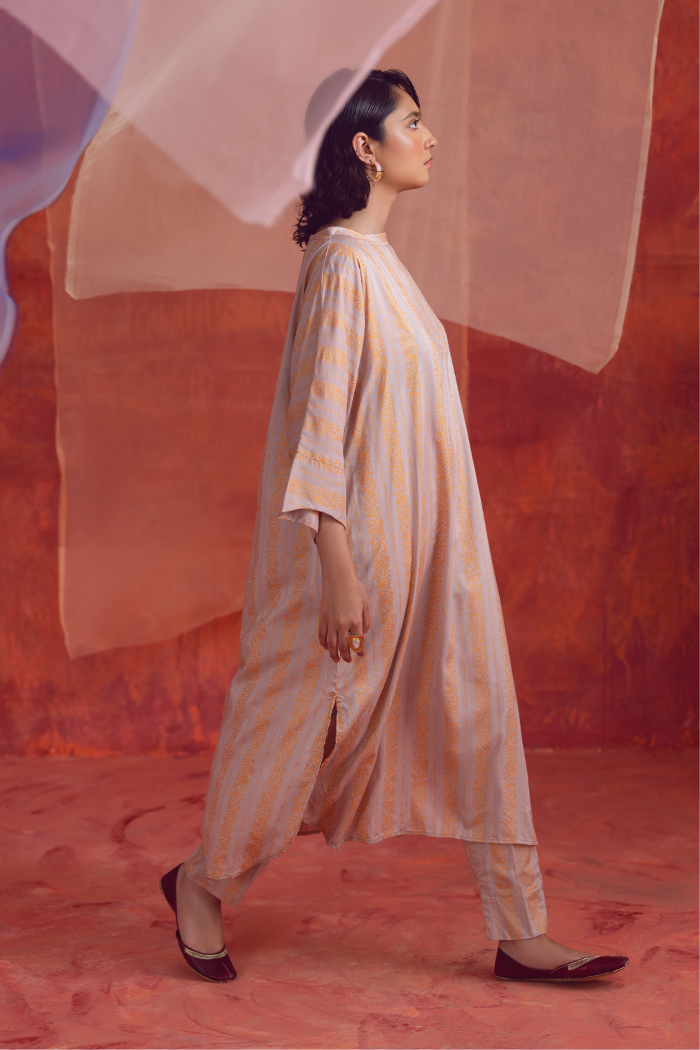 2 PC Unstitched | Printed Linen Shirt +  Trouser