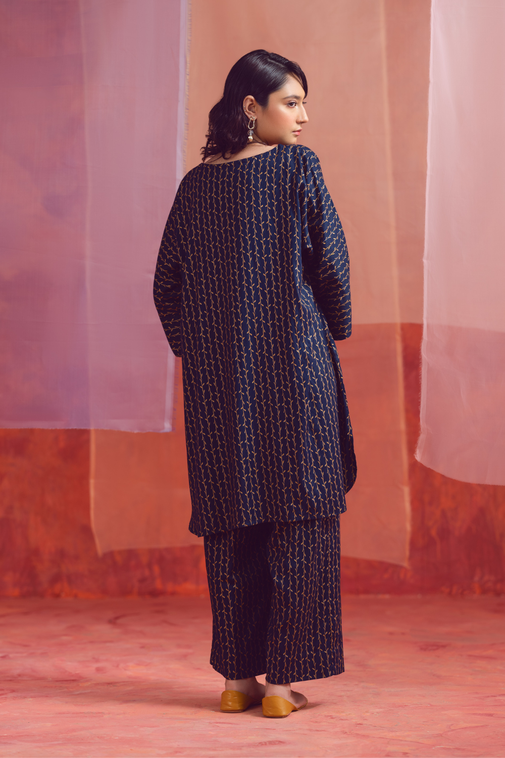 2 PC Unstitched | Printed Linen Shirt +  Trouser