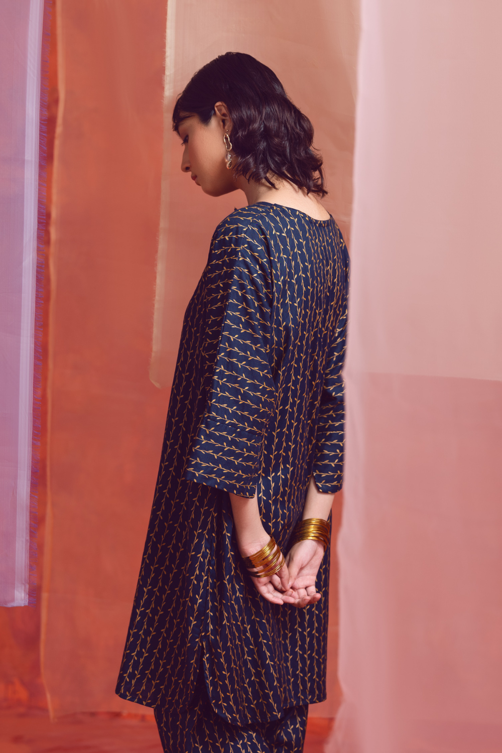 2 PC Unstitched | Printed Linen Shirt +  Trouser