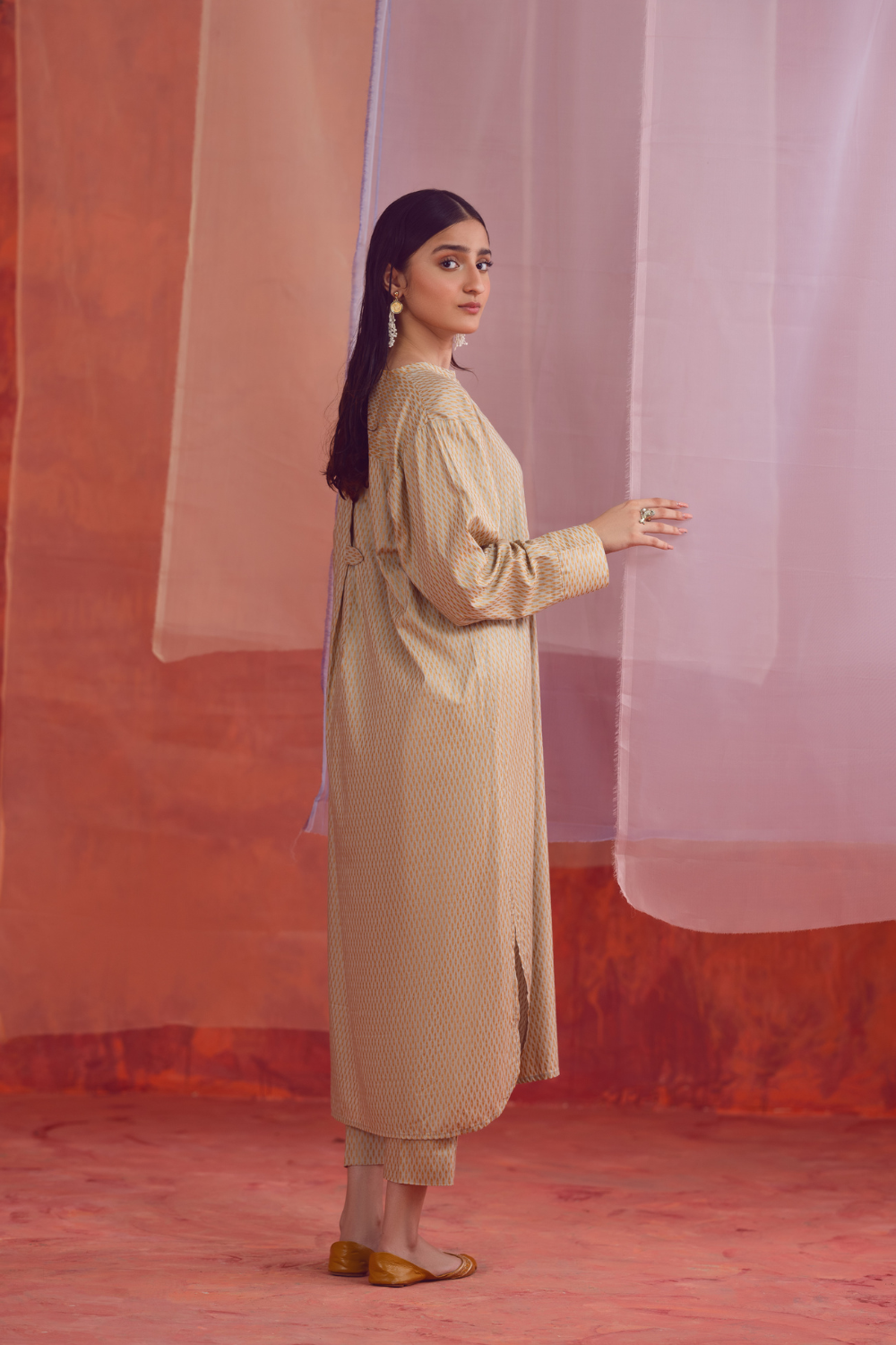 2 PC Unstitched | Printed Linen Shirt +  Trouser