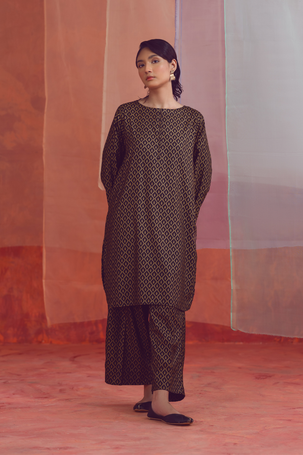 2 PC Unstitched | Printed Linen Shirt +  Trouser