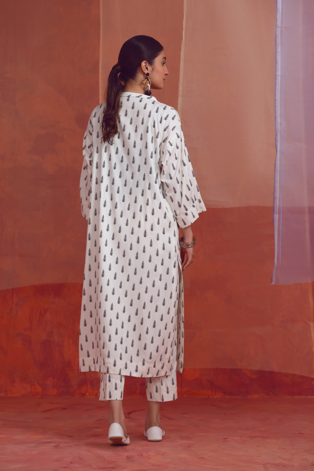 2 PC Unstitched | Printed Linen Shirt +  Trouser