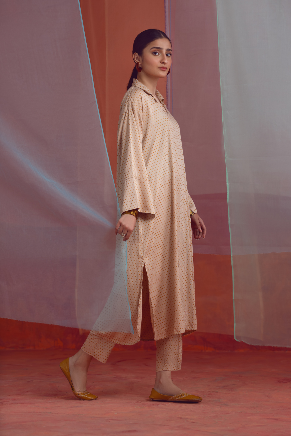 2 PC Unstitched | Printed Linen Shirt +  Trouser