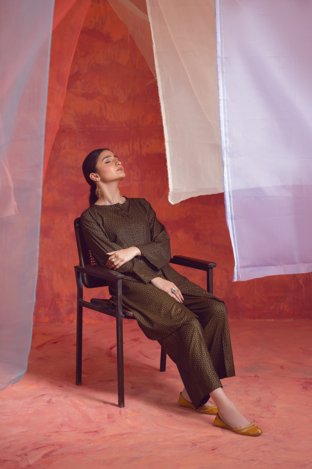 2 PC Unstitched | Printed Linen Shirt +  Trouser