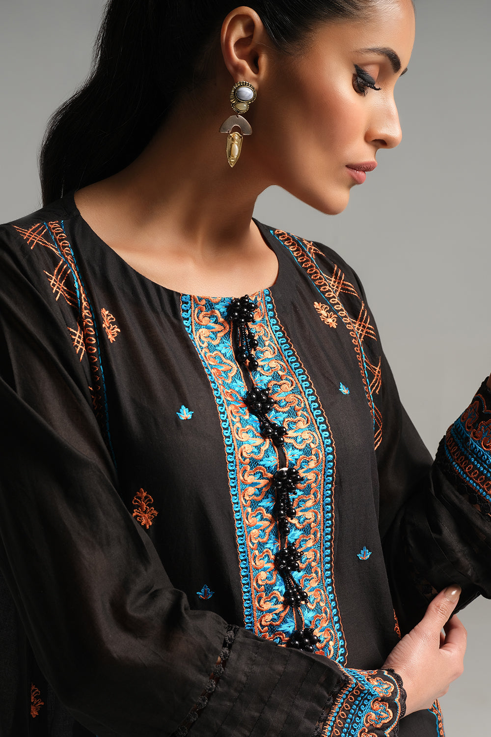 1 PC Stitched | Embroidered Lawn Shirt