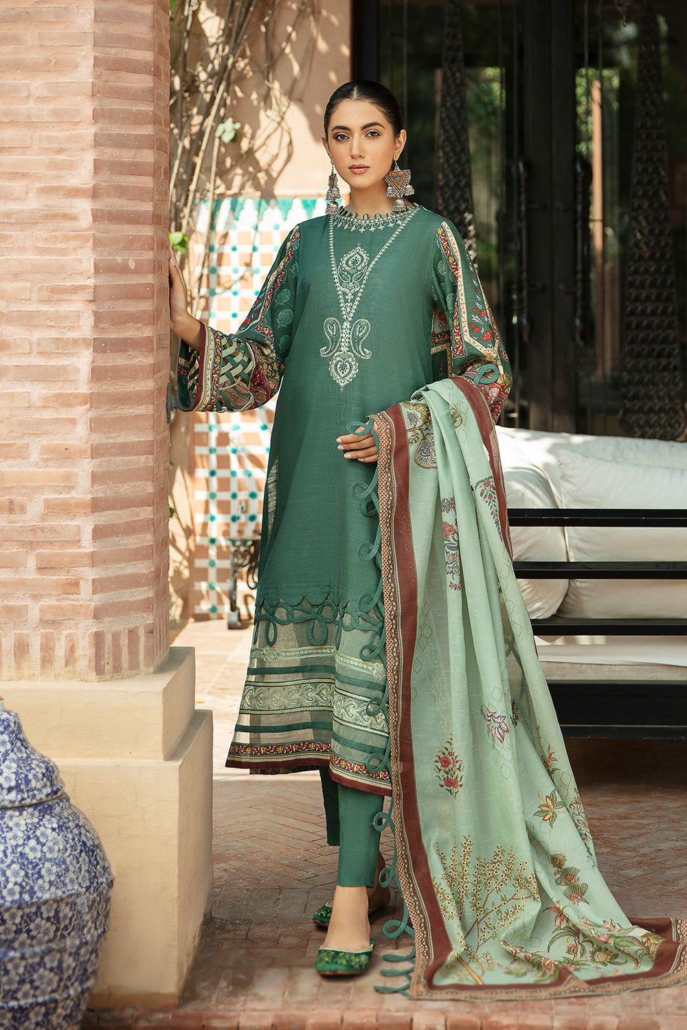 3 PC Unstitched Printed Suit