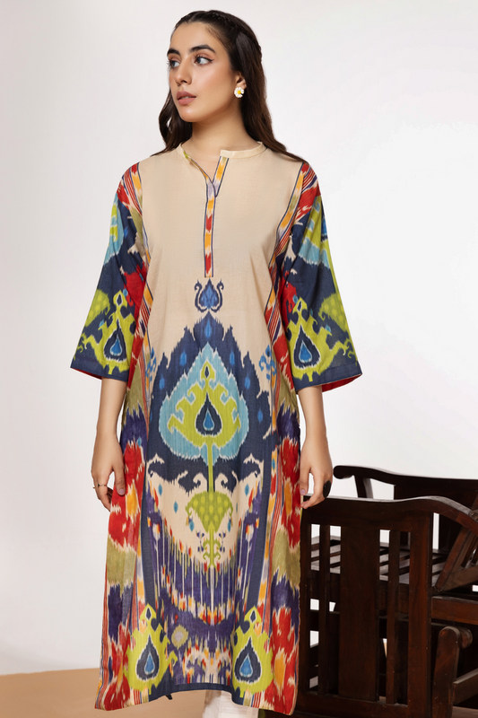 1 PC Unstitched | Digital Printed Poplin Shirt