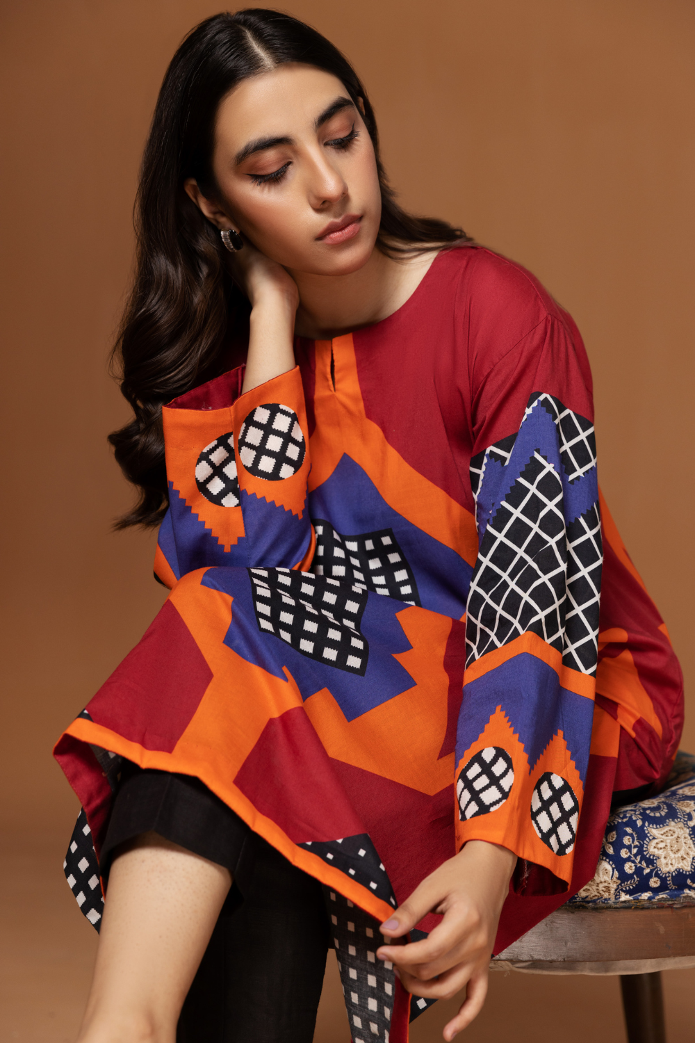 1 PC Unstitched | Digital Printed Poplin Shirt