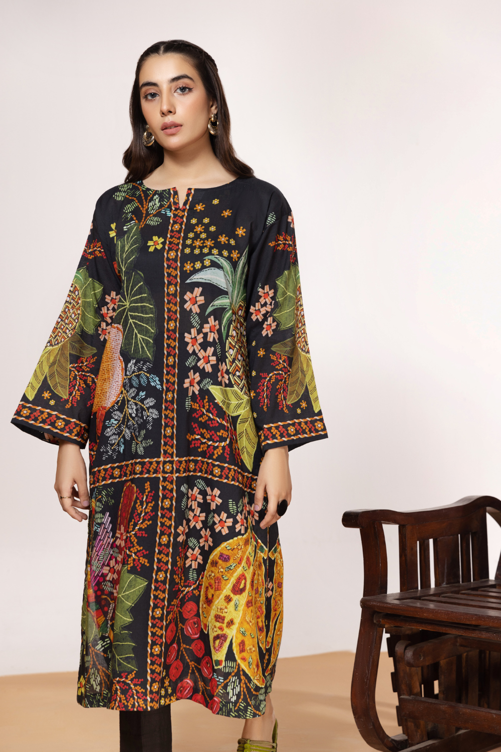 1 PC Unstitched | Digital Printed Poplin Shirt