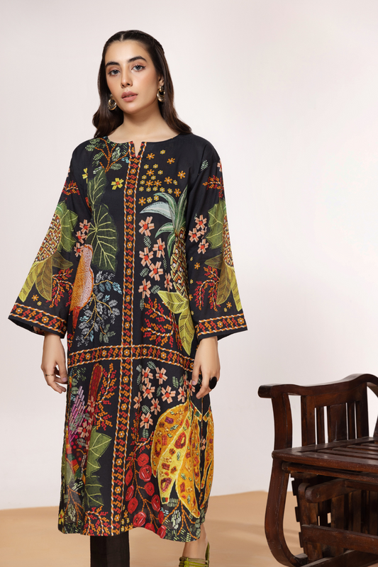 1 PC Unstitched | Digital Printed Poplin Shirt