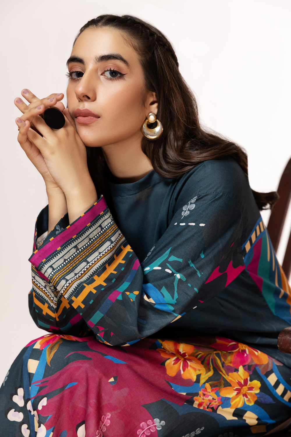 1 PC Unstitched | Digital Printed Poplin Shirt