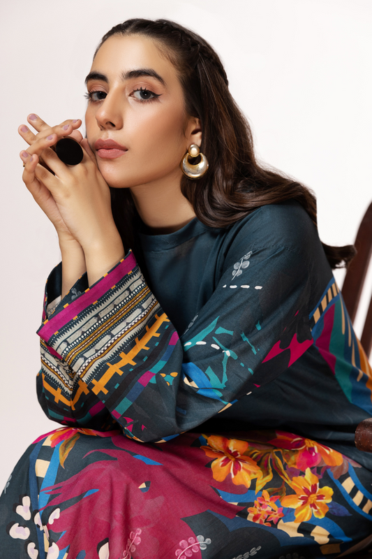 1 PC Unstitched | Digital Printed Poplin Shirt