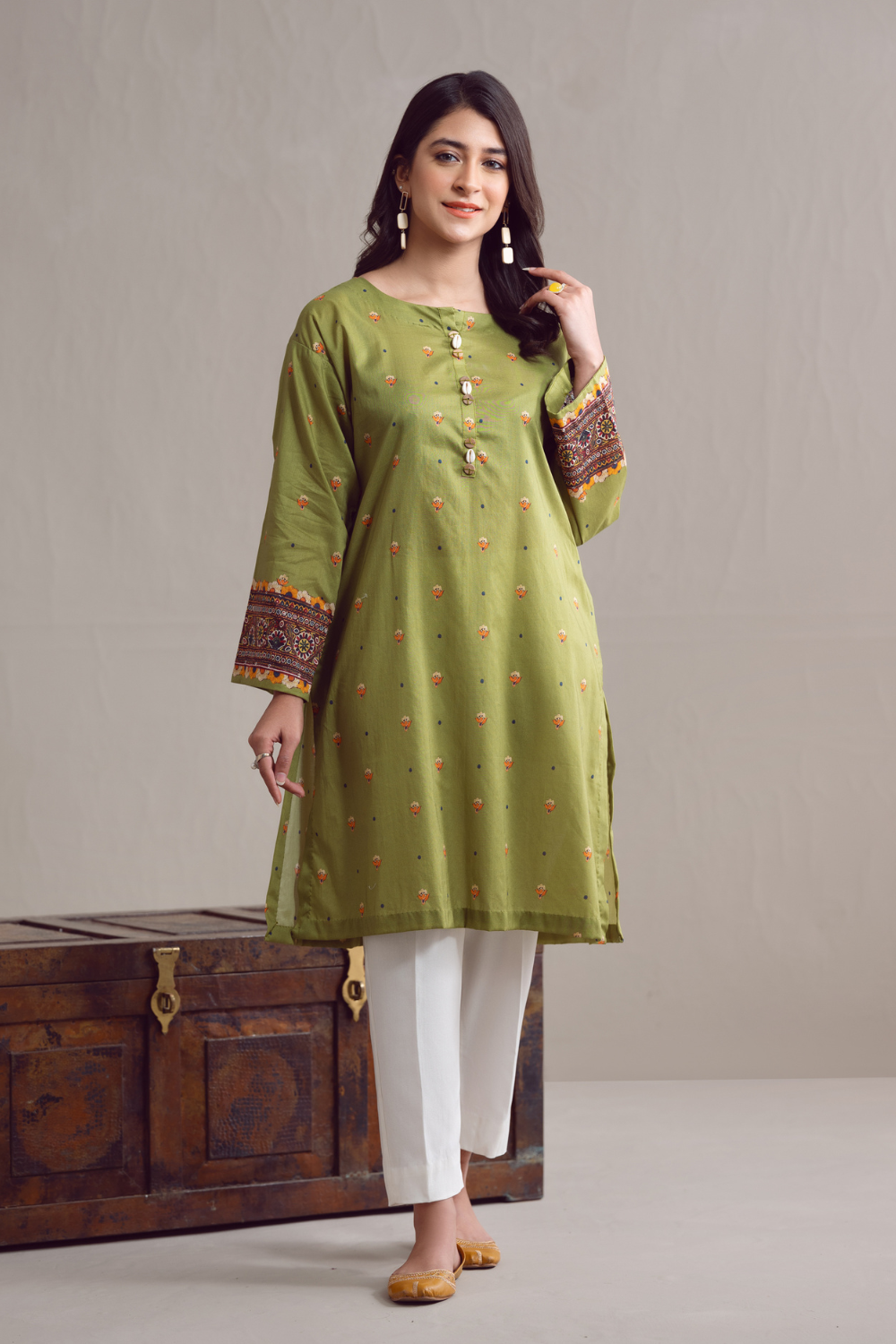 1 PC Unstitched | Digital Printed Poplin Shirt