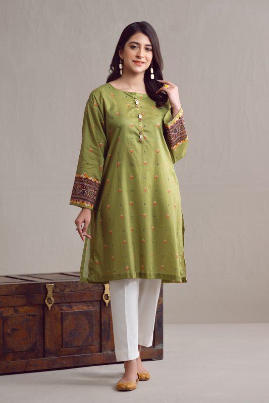 1 PC Unstitched | Digital Printed Poplin Shirt