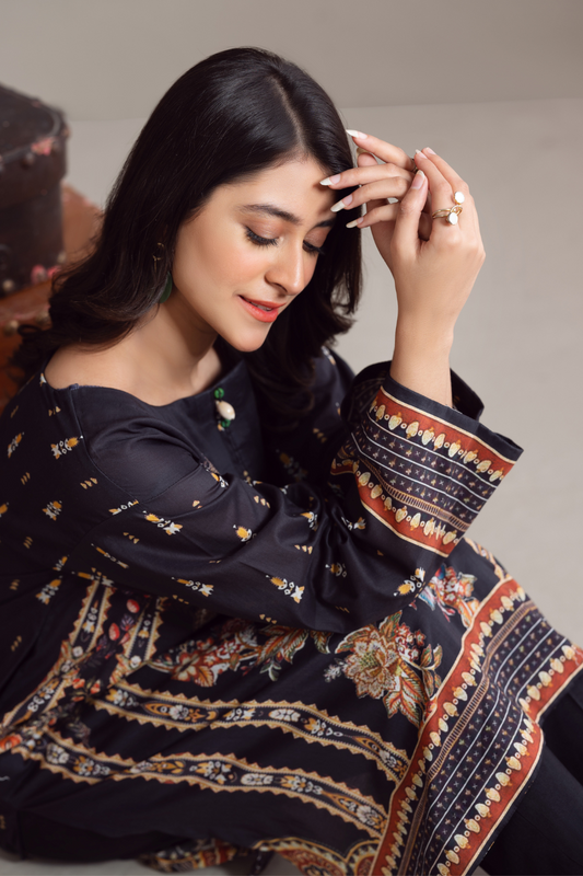 1 PC Unstitched | Digital Printed Poplin Shirt