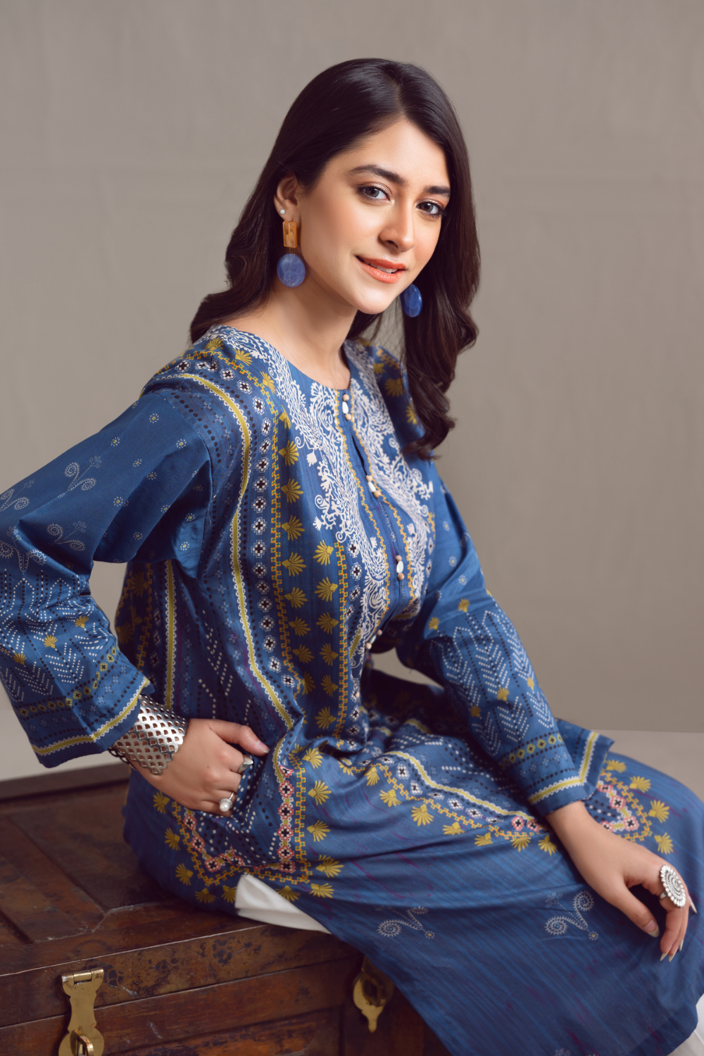 1 PC Unstitched | Digital Printed Poplin Shirt