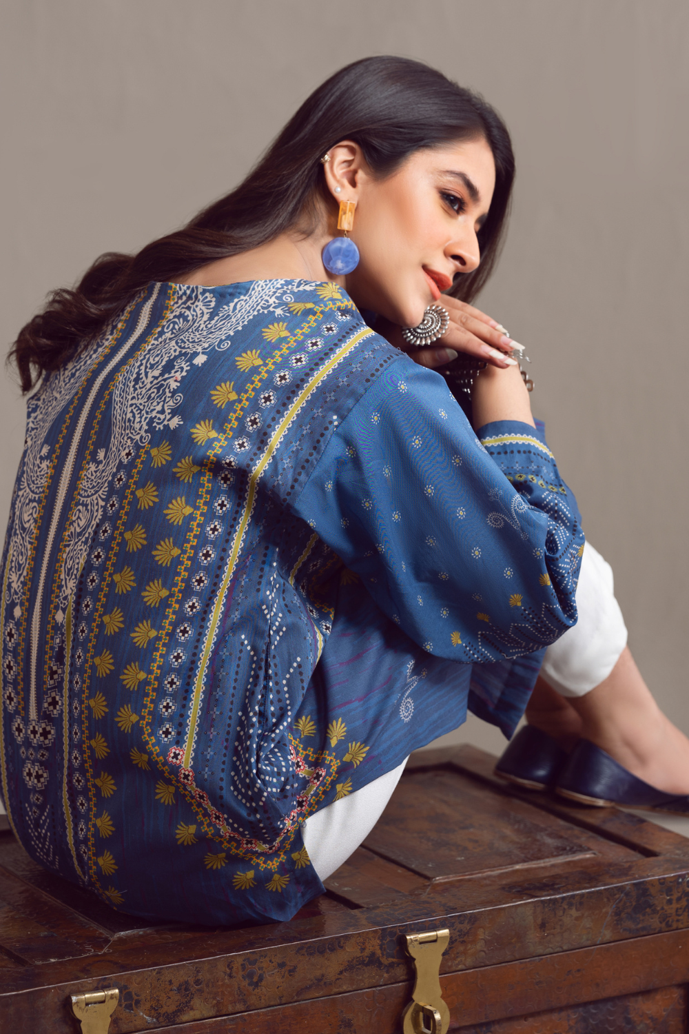 1 PC Unstitched | Digital Printed Poplin Shirt