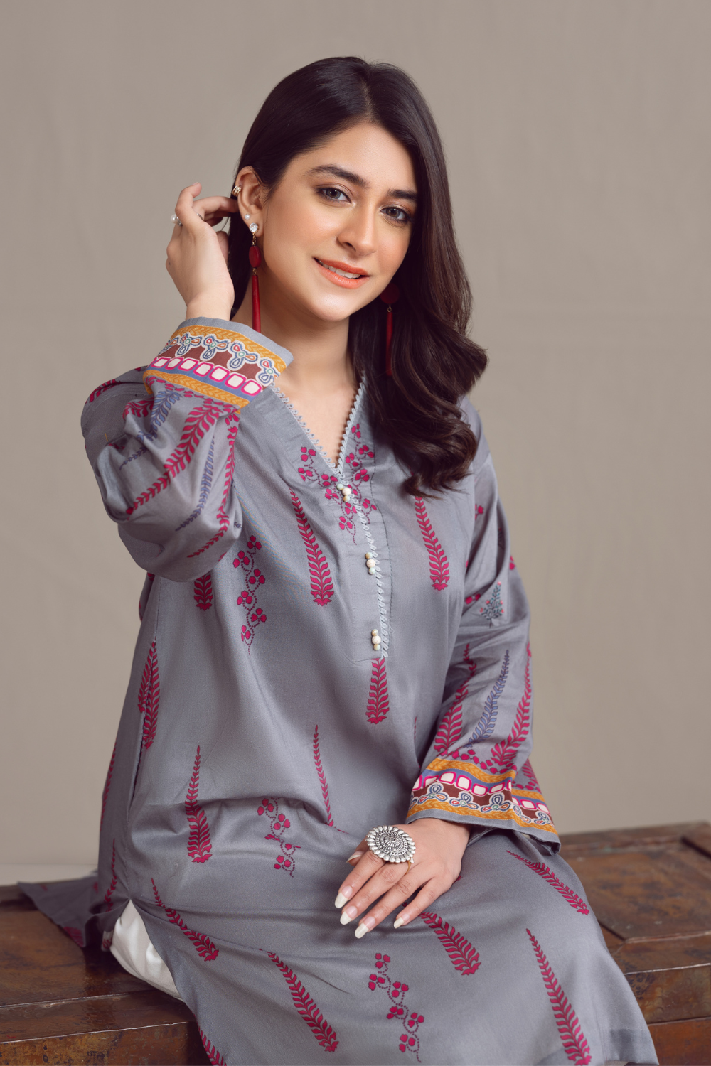 1 PC Unstitched | Digital Printed Poplin Shirt