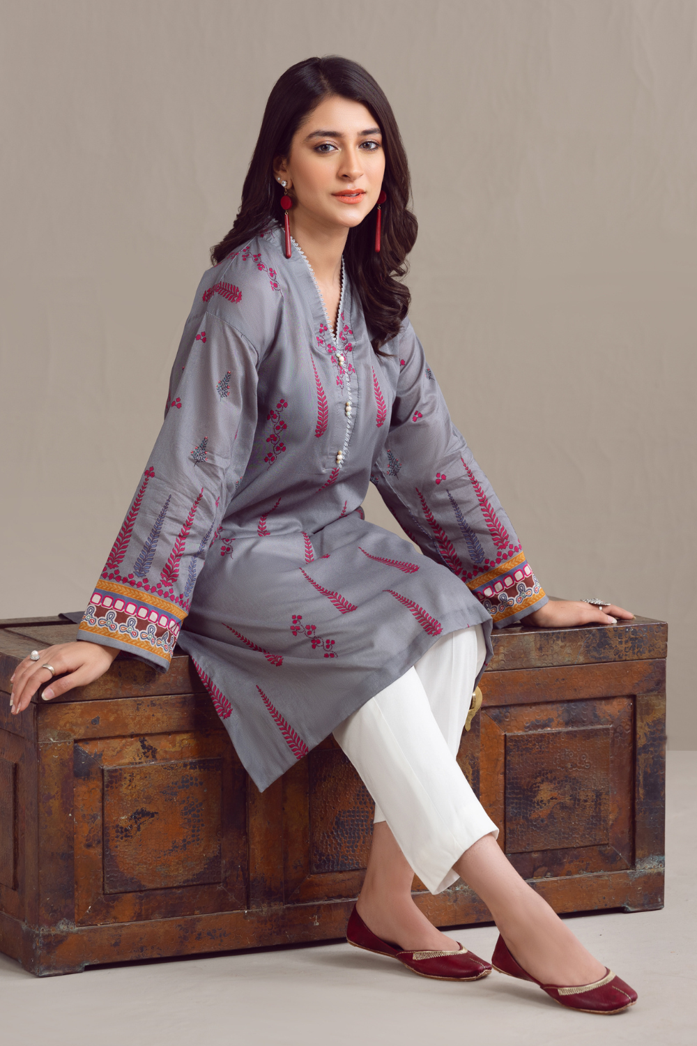 1 PC Unstitched | Digital Printed Poplin Shirt