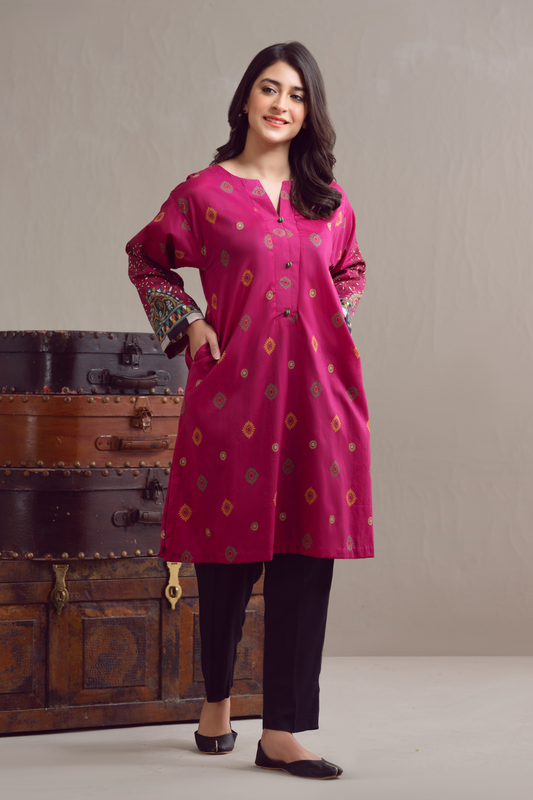 1 PC Unstitched | Digital Printed Poplin Shirt