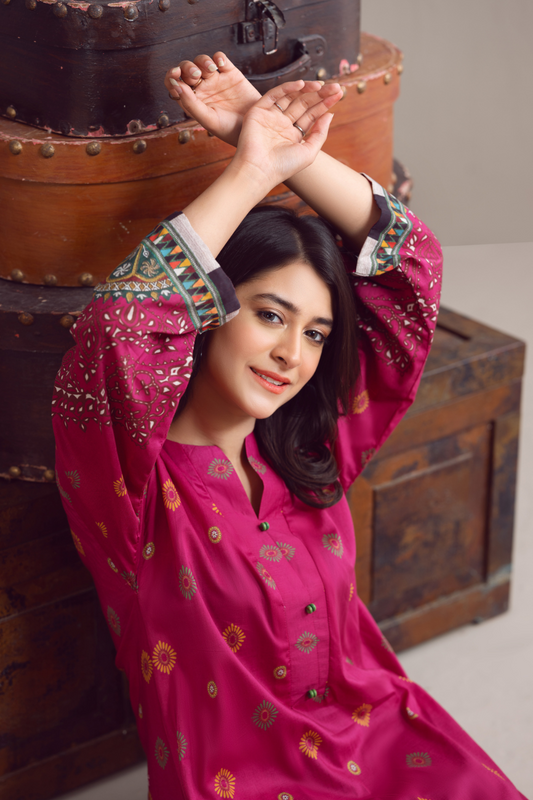 1 PC Unstitched | Digital Printed Poplin Shirt